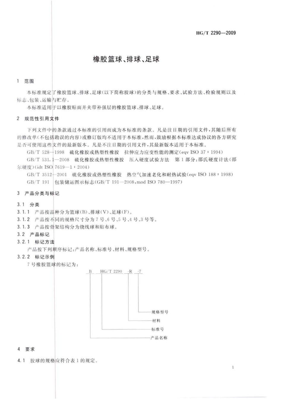 HGT 2290-2009 橡胶篮球、排球、足球.pdf_第3页