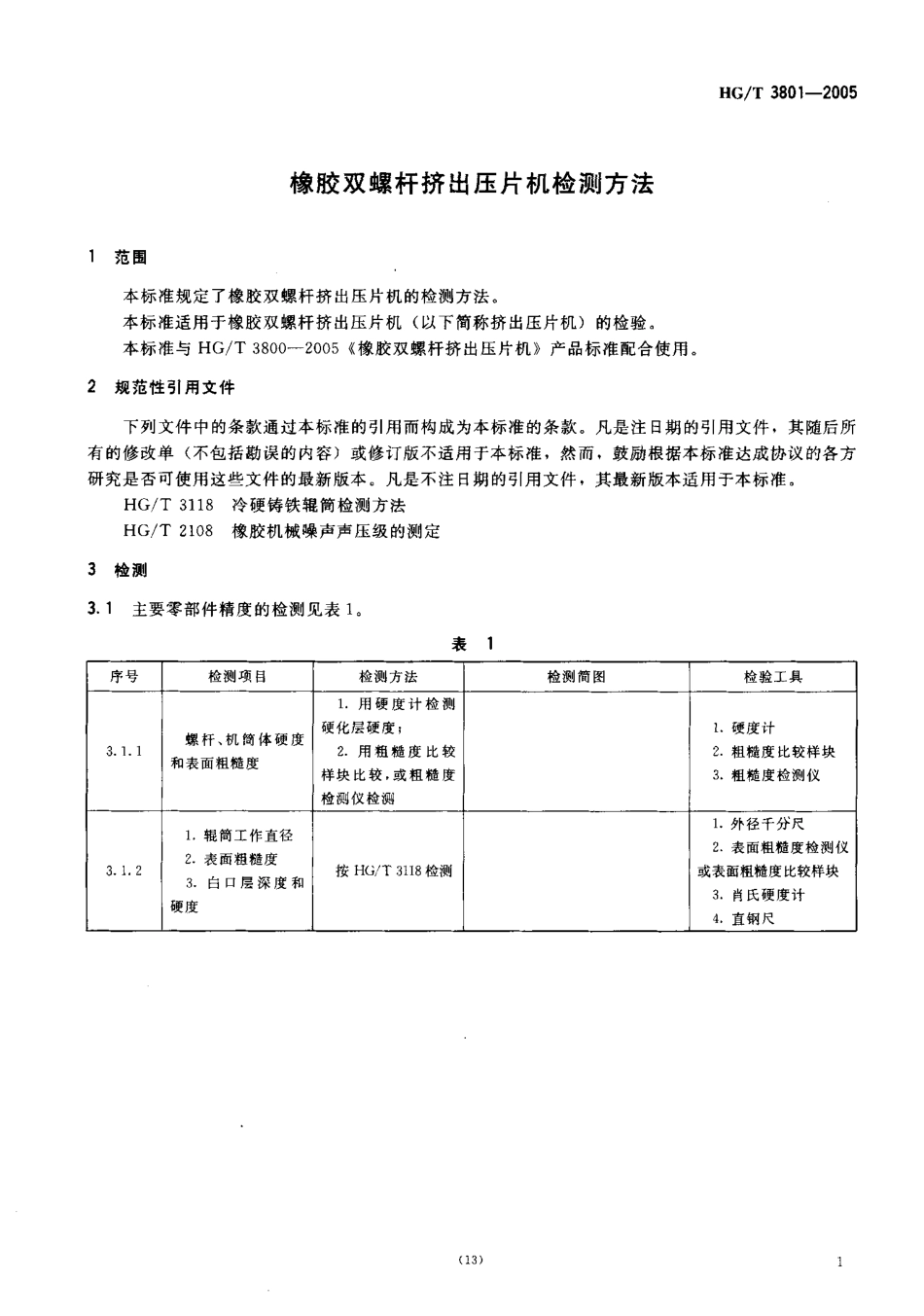 HGT 3801-2005 橡胶双螺杆挤出压片机检测方法.pdf_第3页