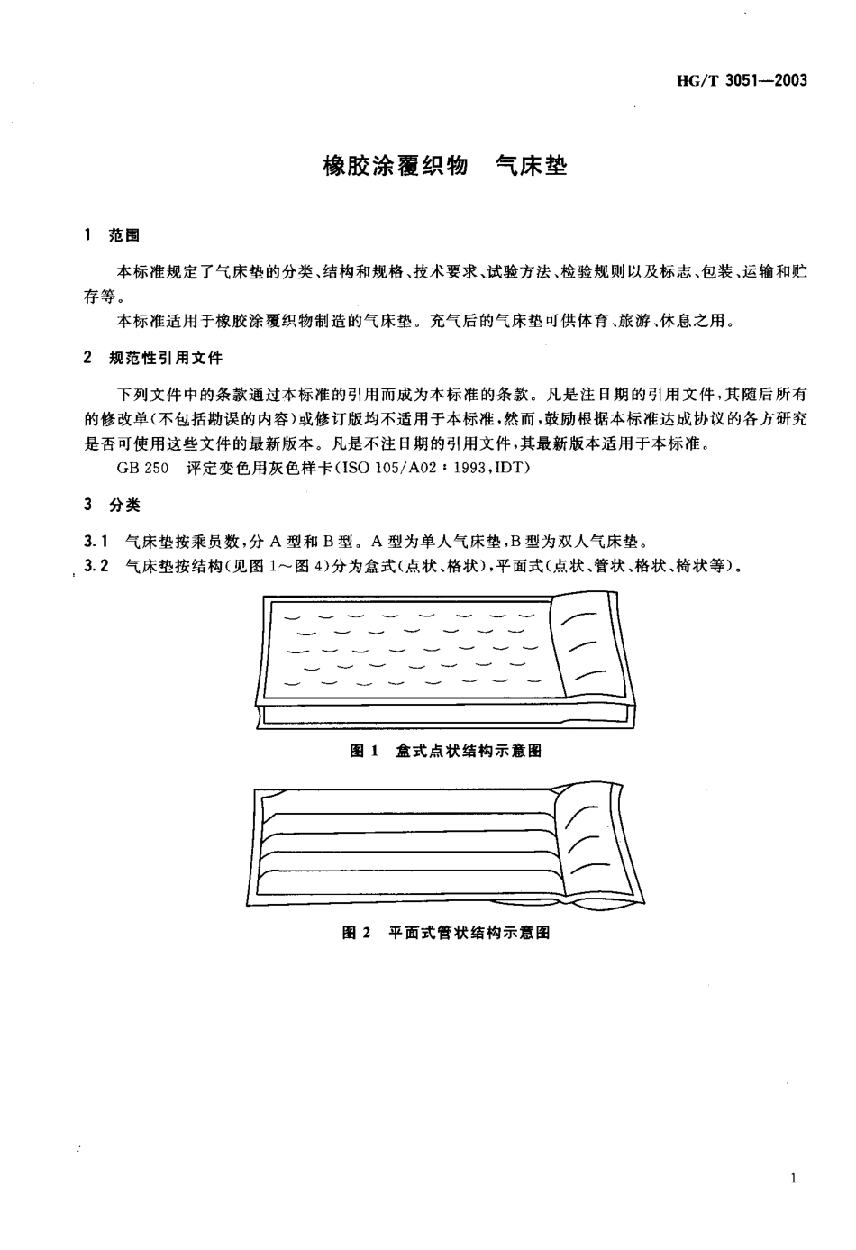 HGT 3051-2003 橡胶涂覆织物 气床垫.pdf_第3页