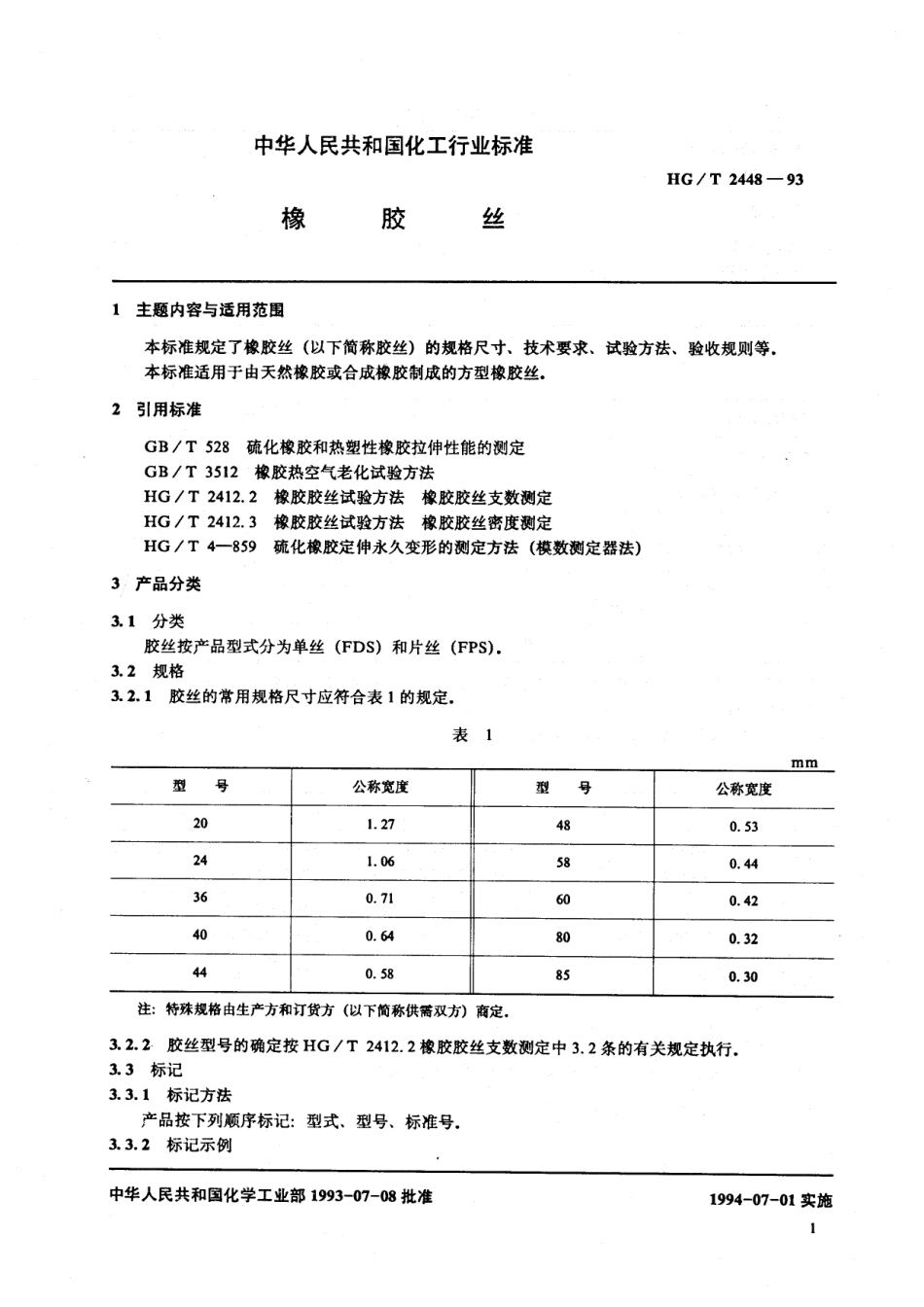 HGT 2448-1993 橡胶丝.pdf_第2页