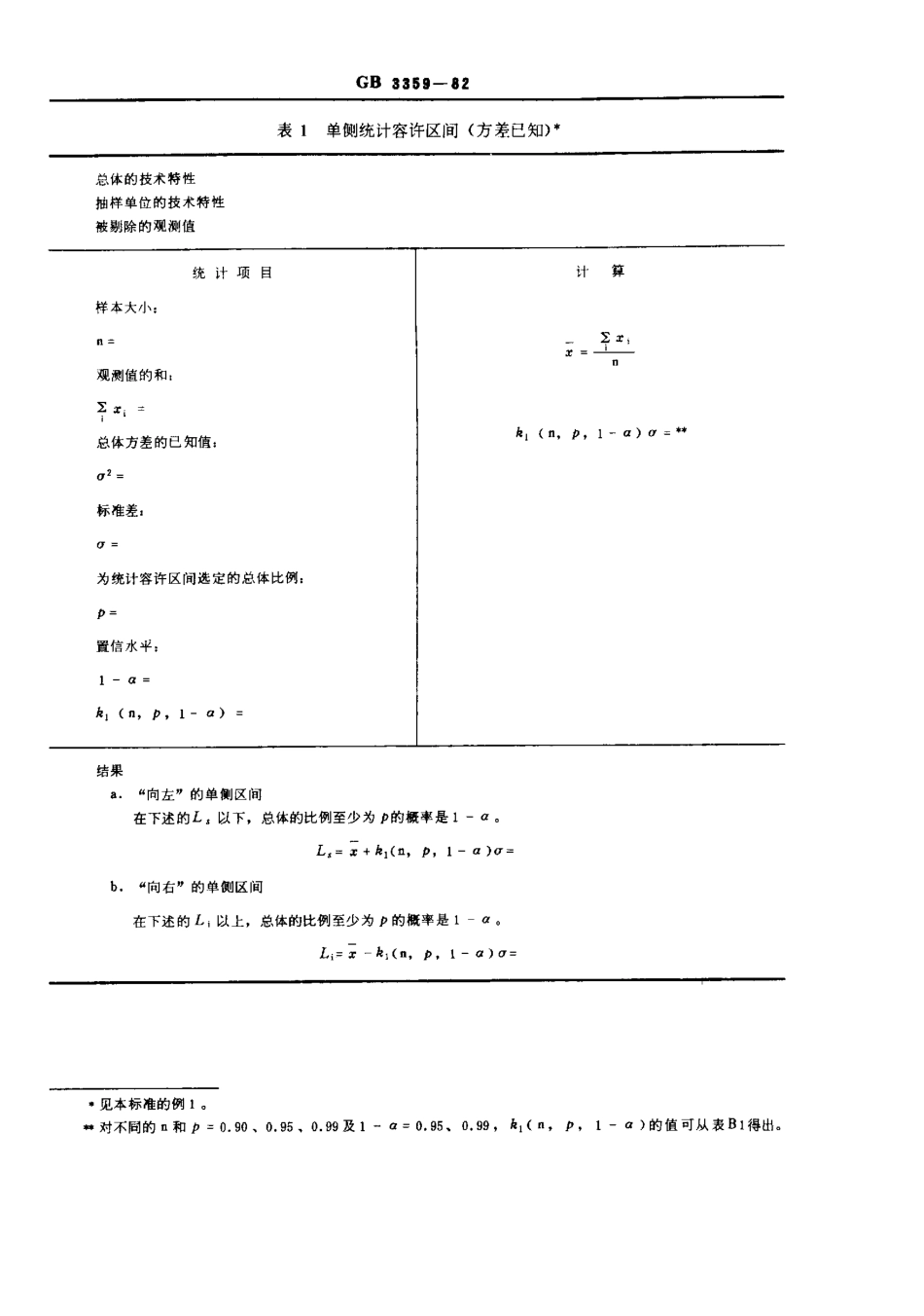 GBT 3359-1982 数据的统计处理和解释 统计容许区间的确定.pdf_第2页