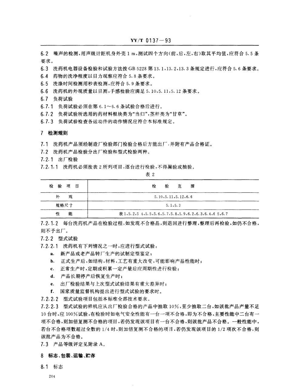 YYT 0137-1993 洗药机.pdf_第3页