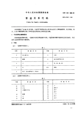 GBT 4761-1984 家庭关系代码.pdf
