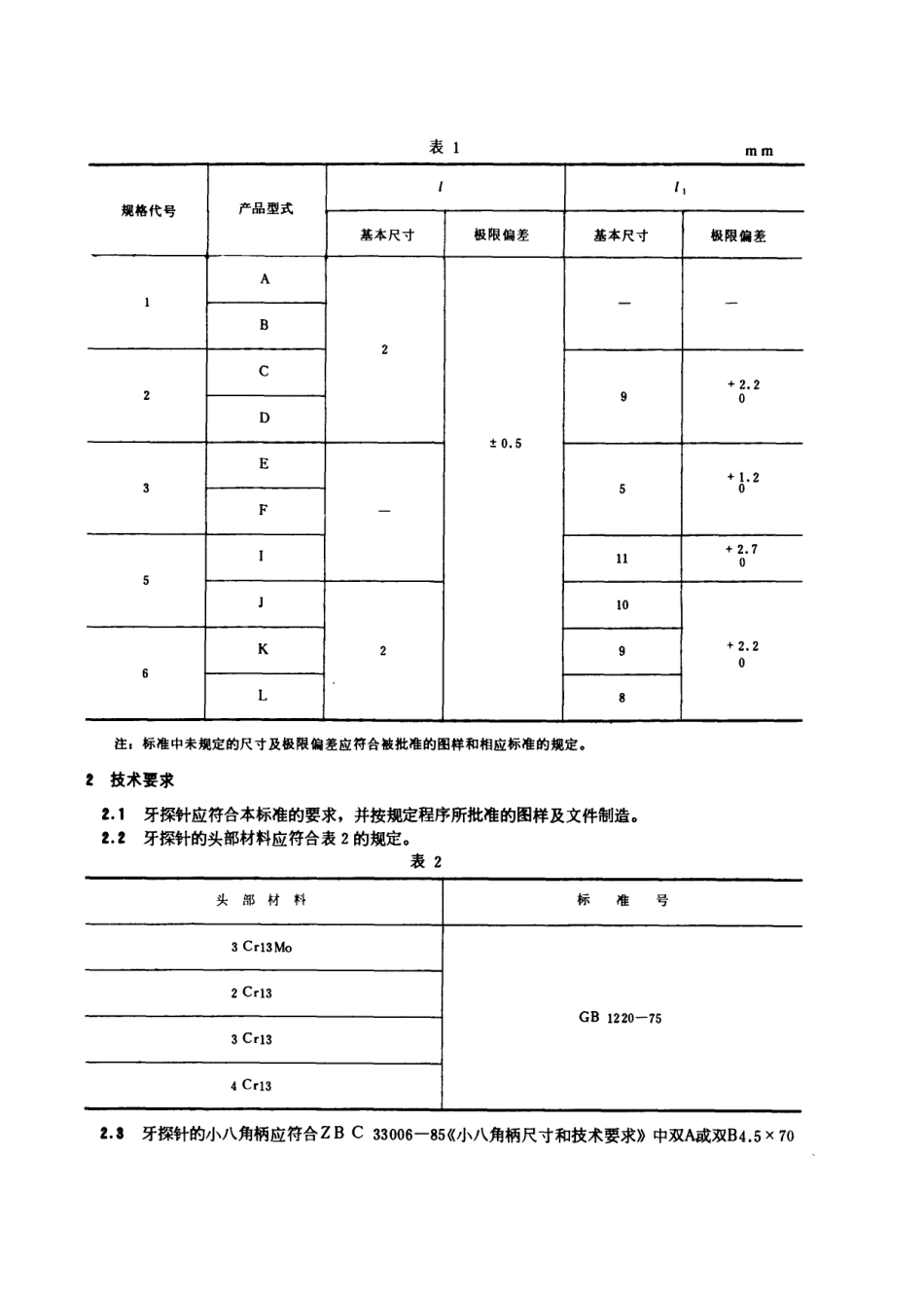 GB 5666-1985 牙探针.pdf_第2页