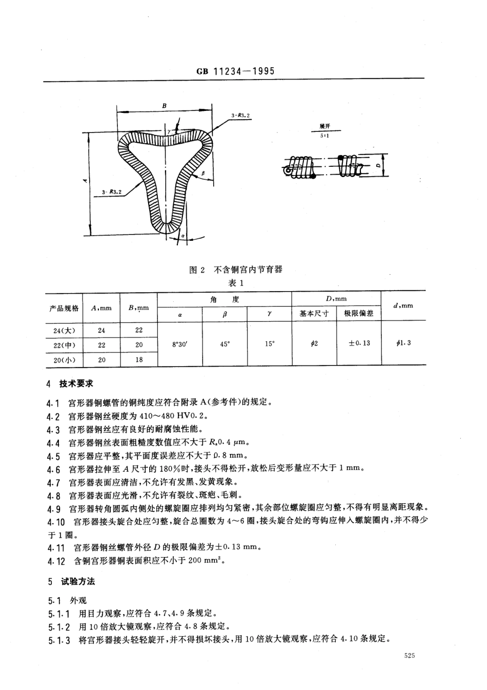 GB 11234-1995 宫腔形宫内节育器.pdf_第2页
