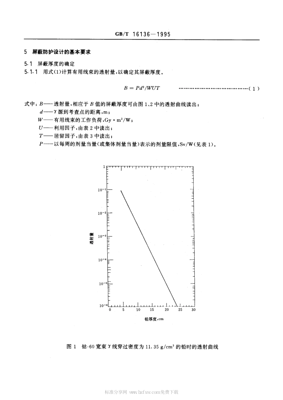 GBT 16136-1995 γ远距治疗室设计的放射防护要求.pdf_第2页