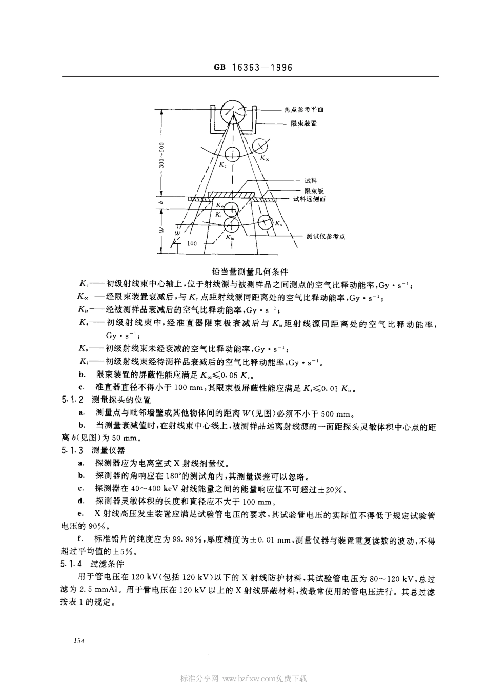 GB 16363-1996 X射线防护材料屏蔽性能及检验方法.pdf_第2页