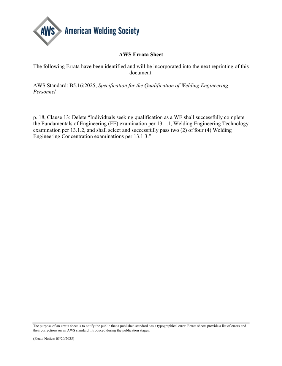 AWS B5.16-2025 errata 2025.pdf_第1页