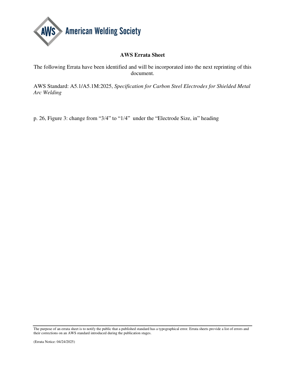 AWS A5.1 - A5.1M-2025 errata 2025.pdf_第1页