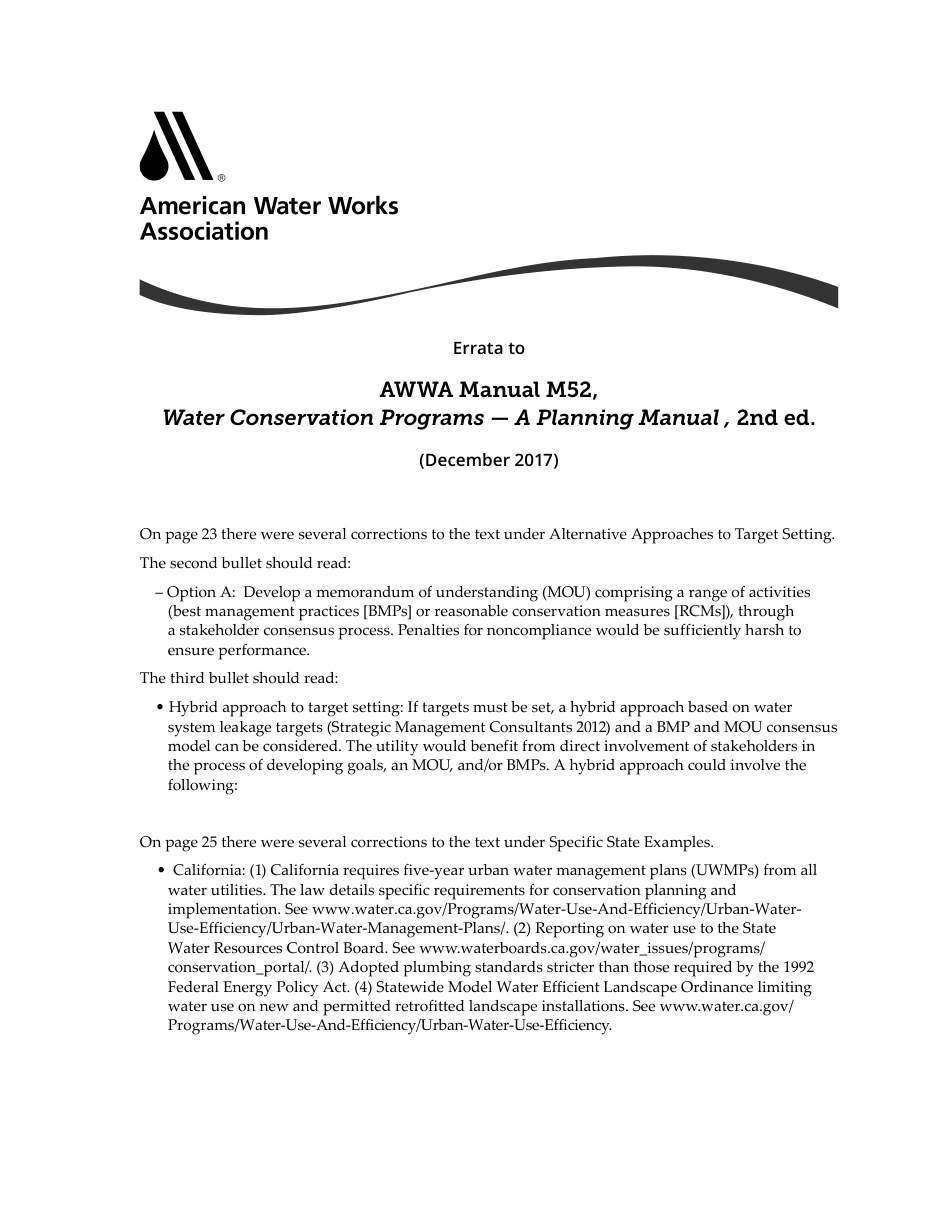 AWWA Manual M52 2017 errata.pdf_第1页