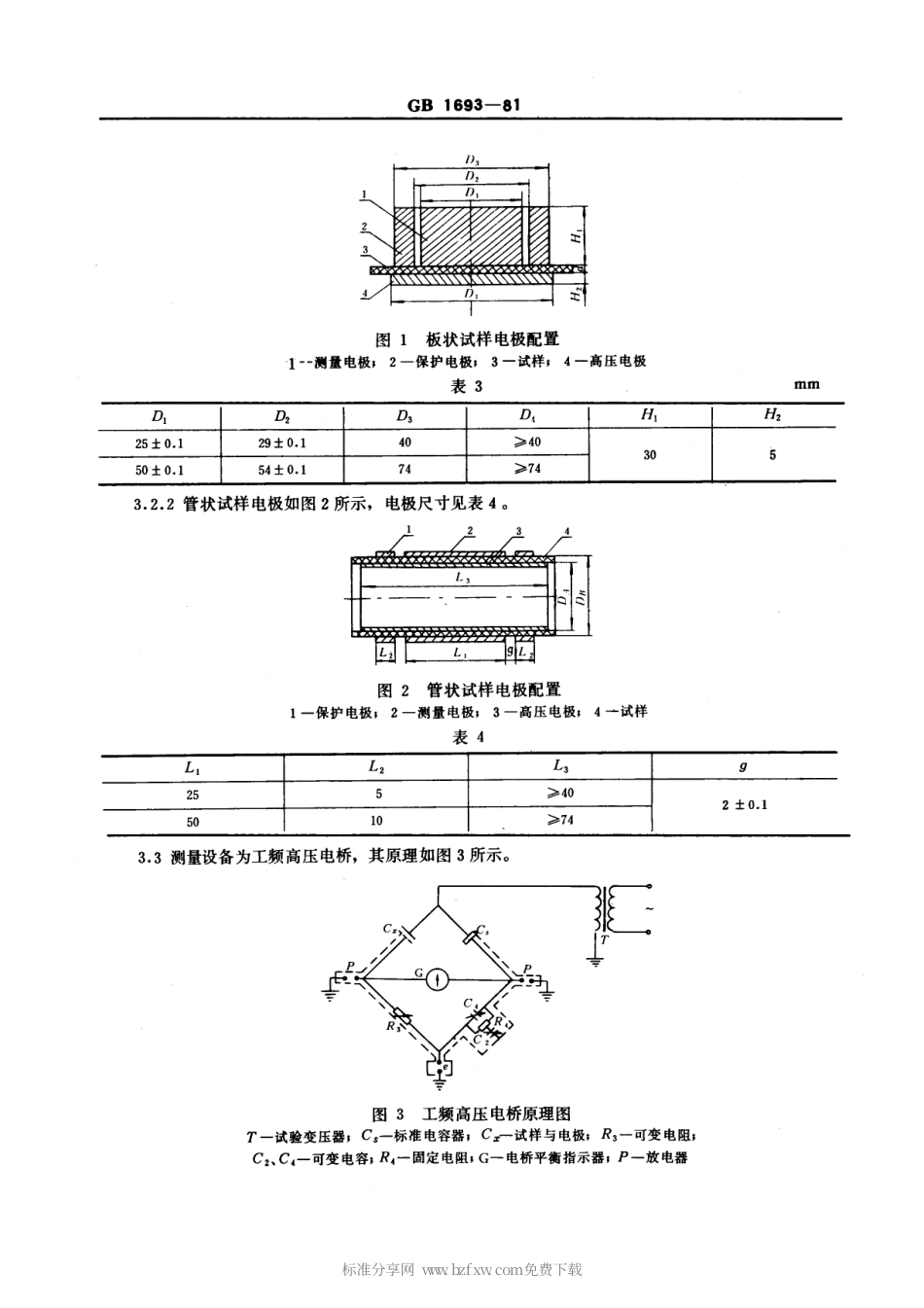 GBT 1693-1981 硫化橡胶工频介电常数和介质损耗角正切值的测定方法.pdf_第2页
