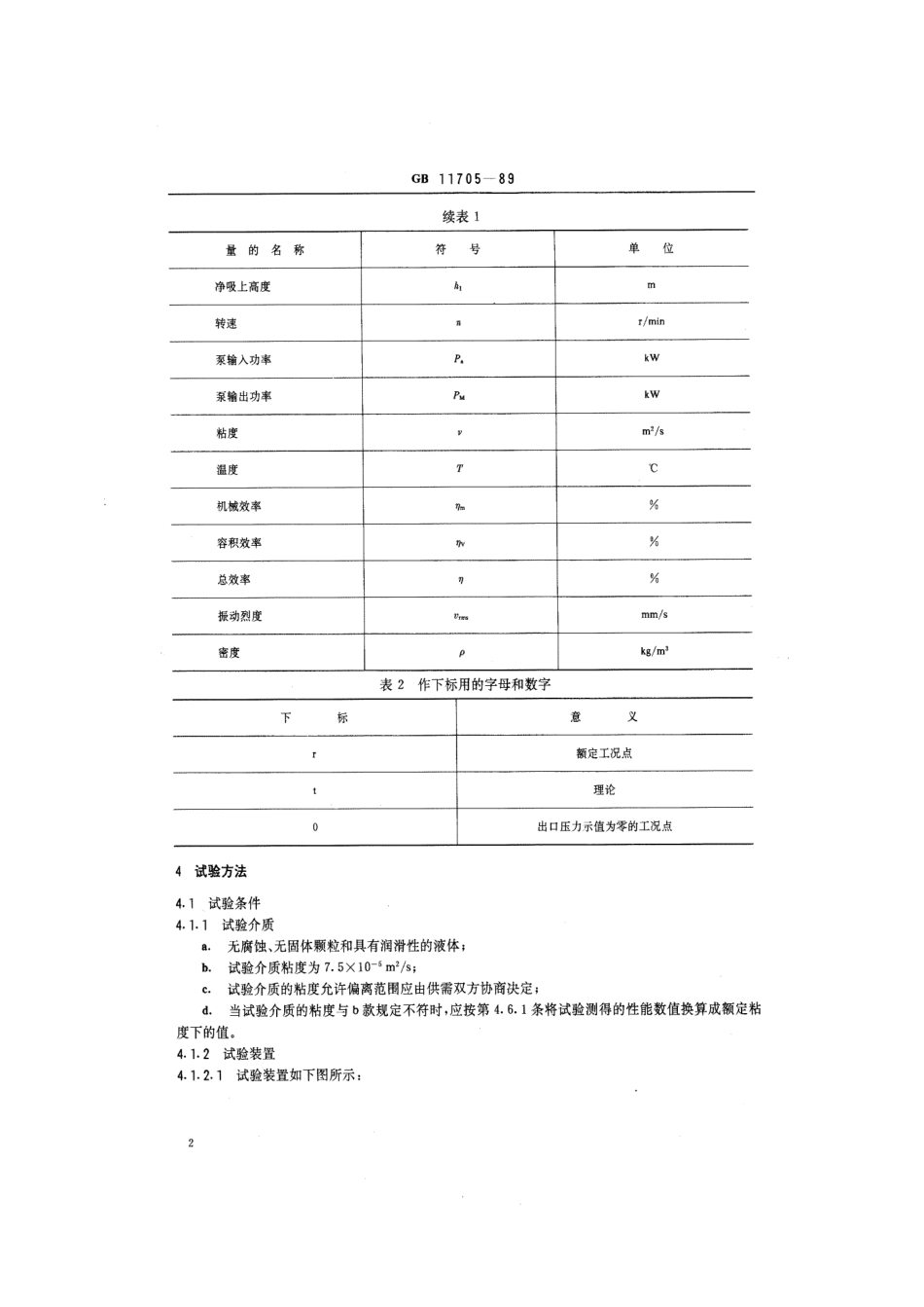 GB 11705-1989 船用电动三螺杆泵试验方法.pdf_第3页