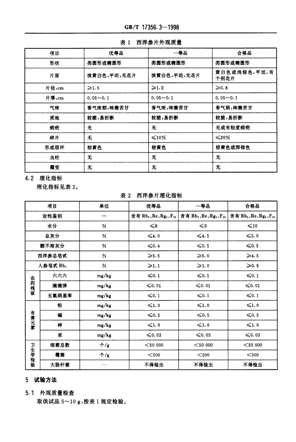 GBT 17356.3-1998 西洋参片分等质量标准.pdf_第3页