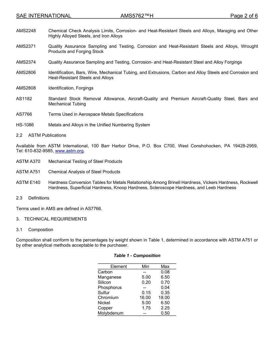 SAE AMS 5762H-2025.pdf_第2页