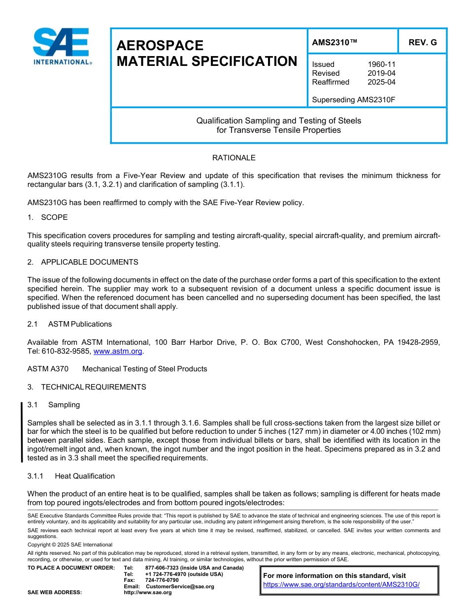 SAE AMS 2310G-2025.pdf_第1页
