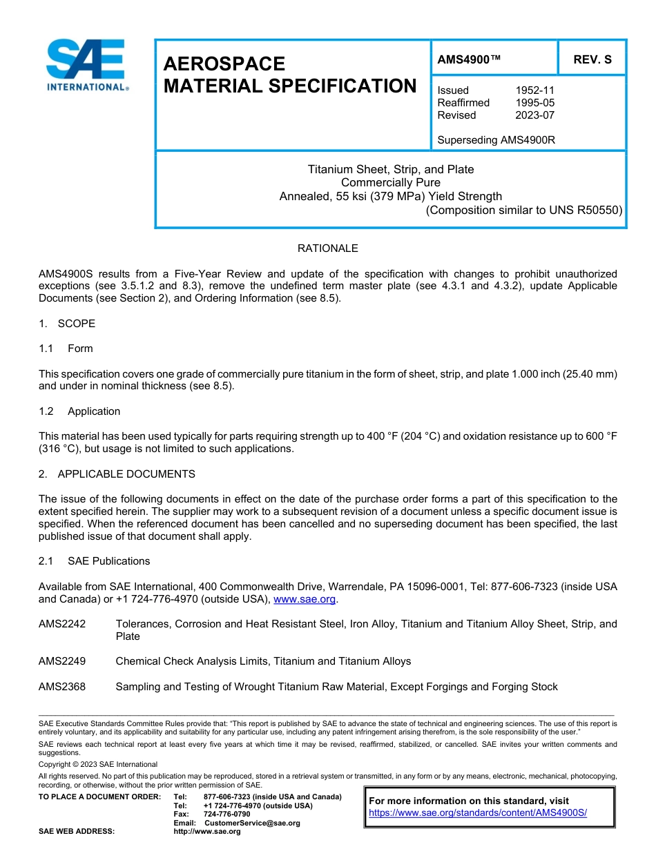 SAE AMS 4900S-2023.pdf_第1页
