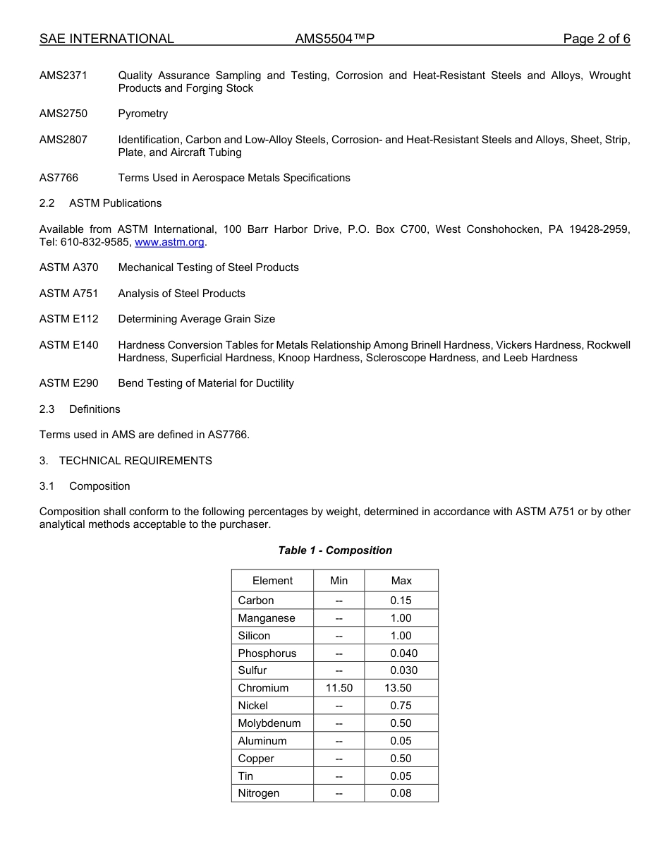 SAE AMS 5504P-2024.pdf_第2页
