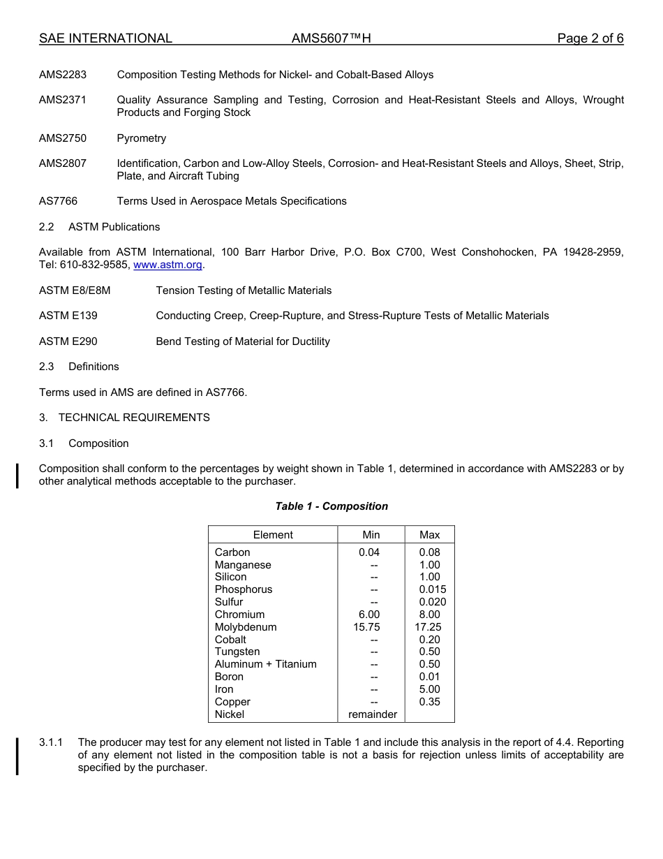 SAE AMS 5607H-2024.pdf_第2页