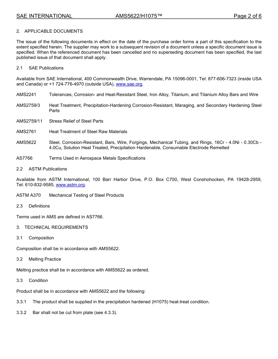 SAE AMS 5622-H1075-2025.pdf_第2页