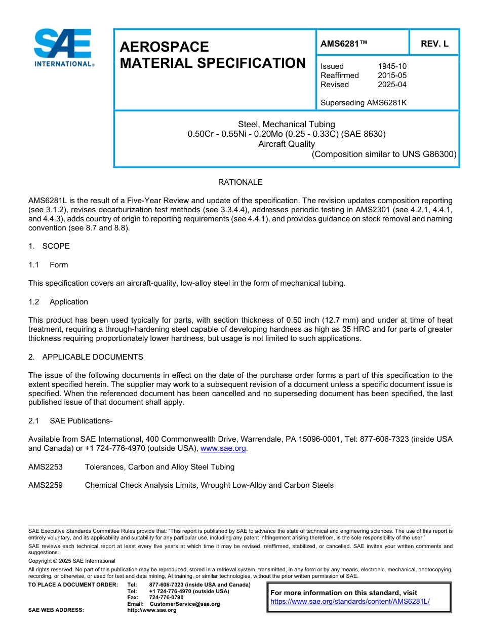 SAE AMS 6281L-2025.pdf_第1页