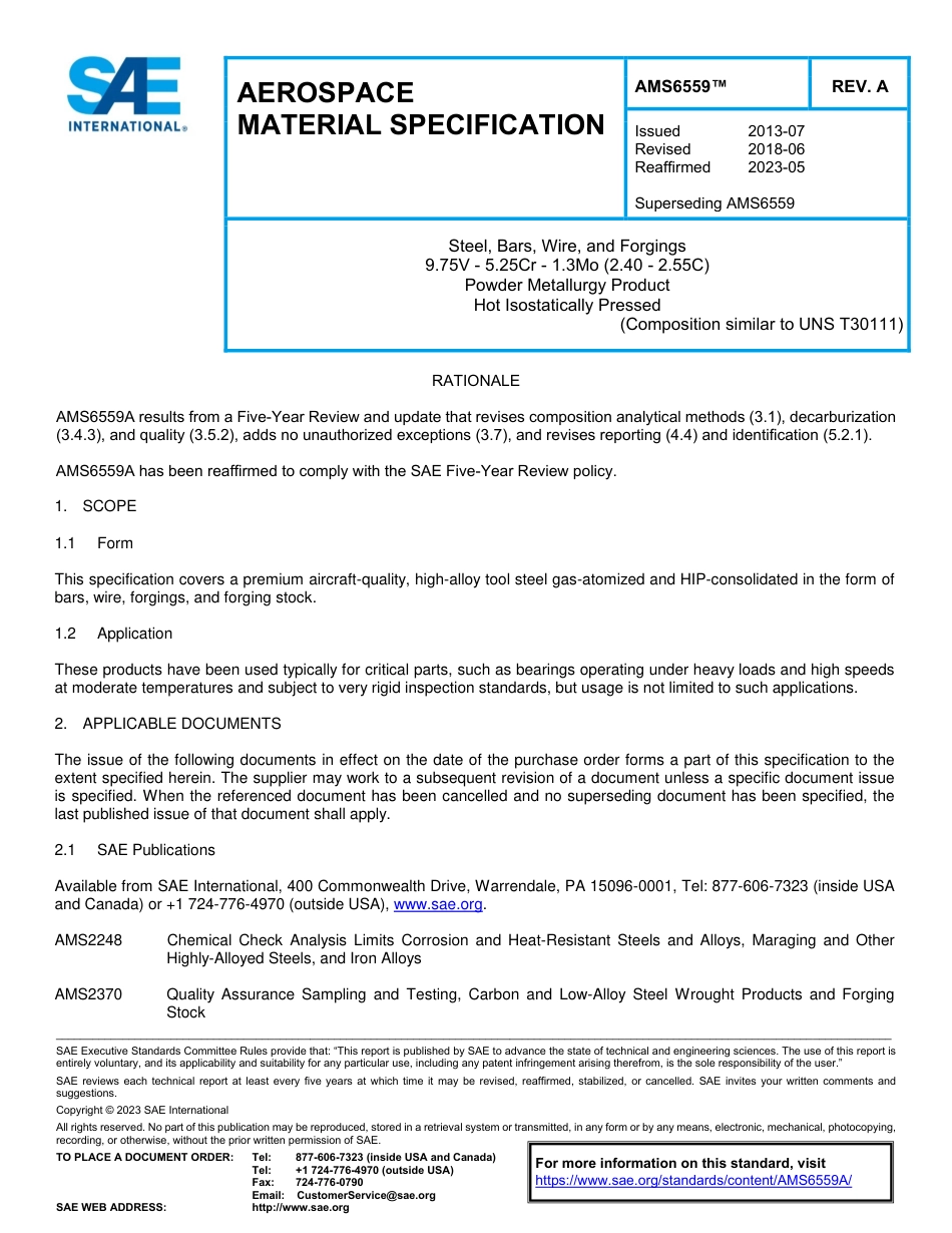 SAE AMS 6559A-2023.pdf_第1页