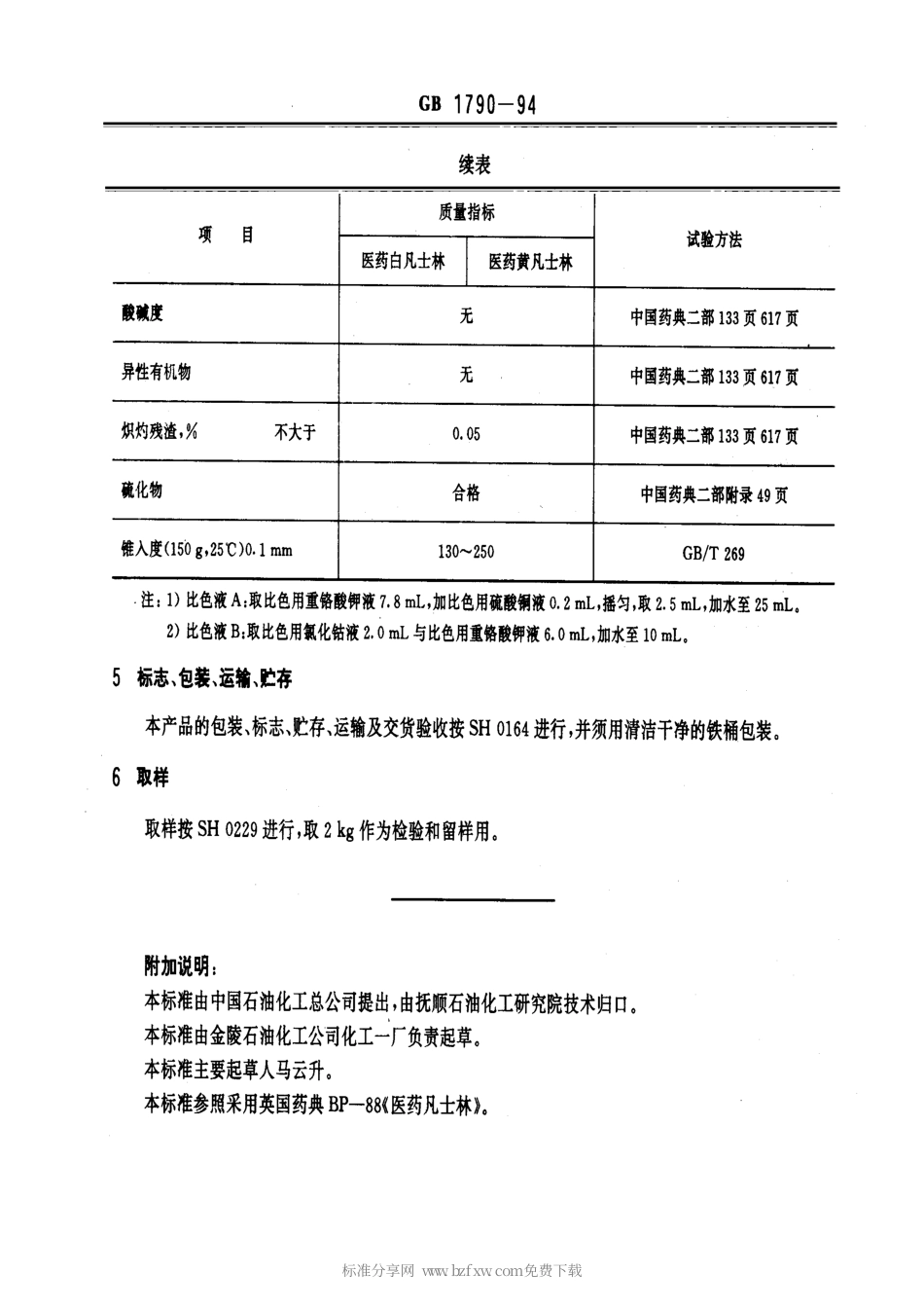 GB 1790-1994 医药凡士林.pdf_第2页