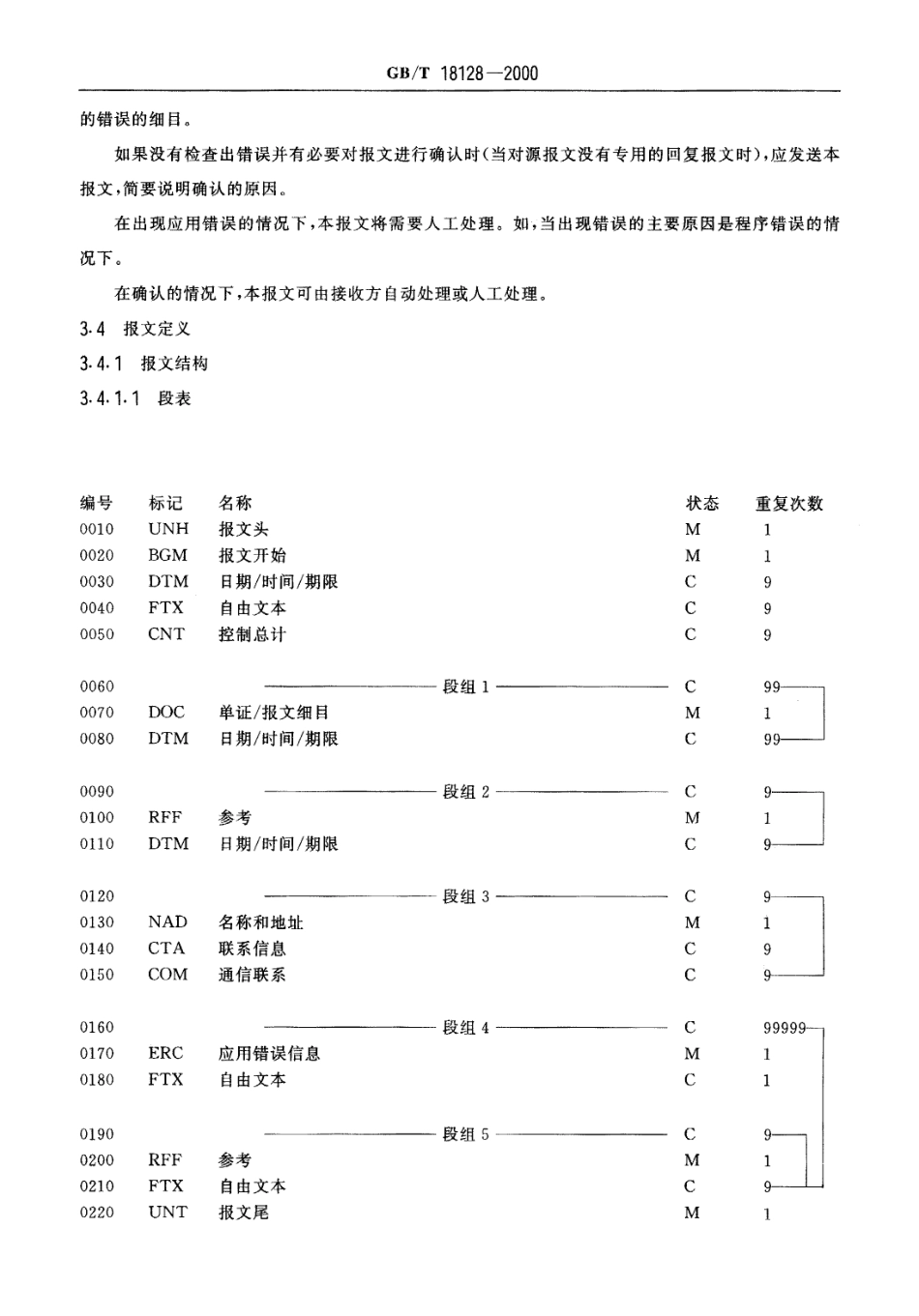 GBT 18128 2000 应用错误与确认报文.pdf_第3页