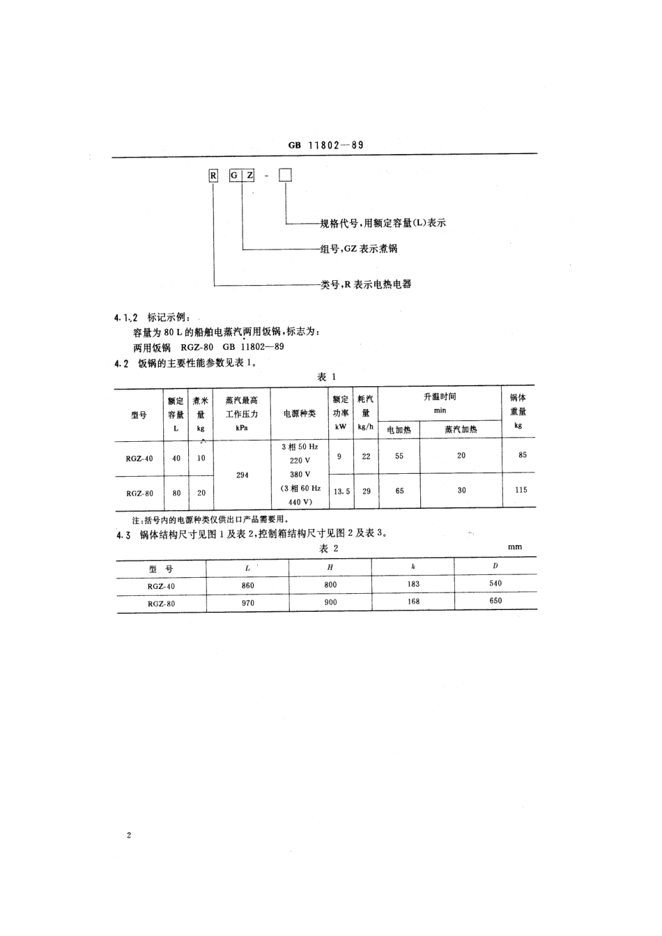 GB 11802-1989 船舶电蒸汽两用饭锅.pdf_第3页