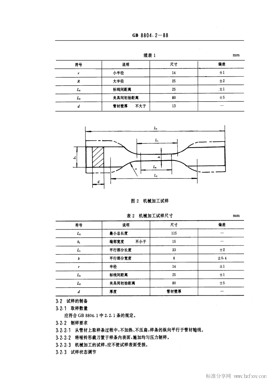 GBT 8804.2-1988 热塑性塑料管材拉伸性能试验方法 聚乙烯管材.pdf_第2页