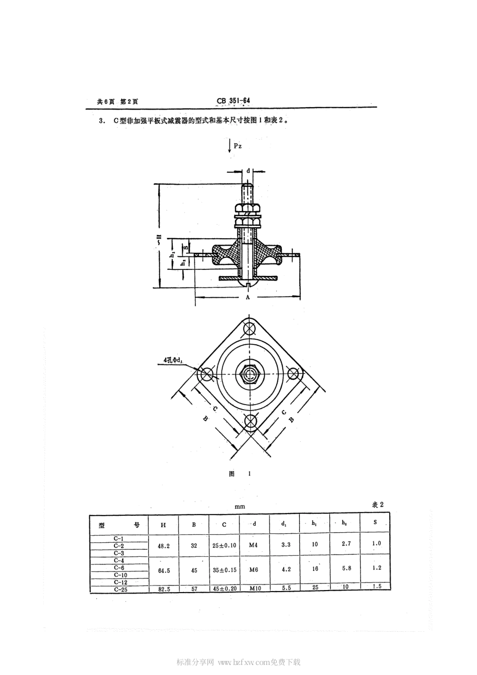 CB 351-1964 平板式减震器.pdf_第2页