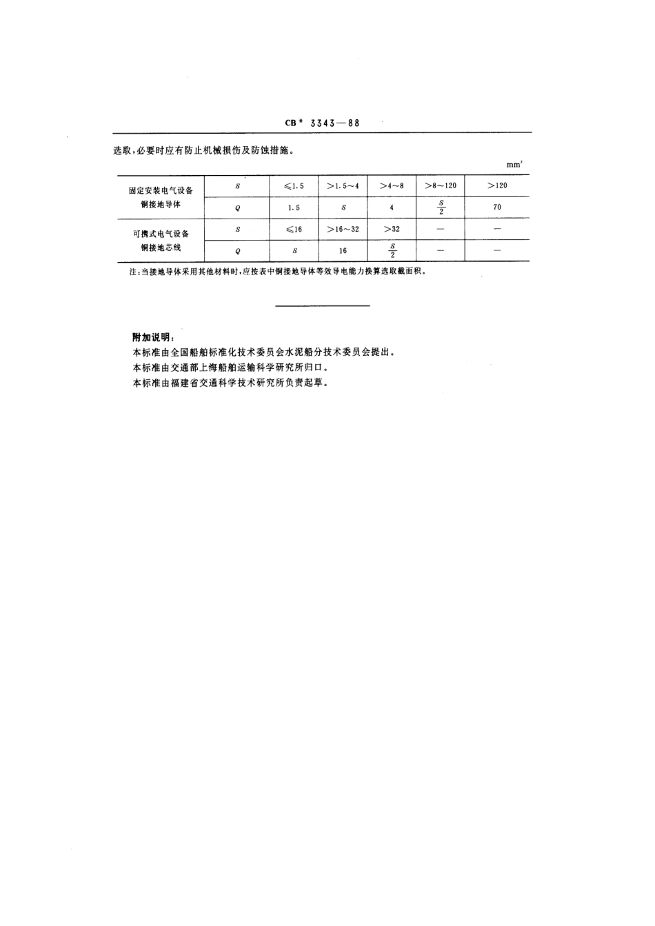 CB 3343-1988 水泥船安全接地技术条件.pdf_第3页