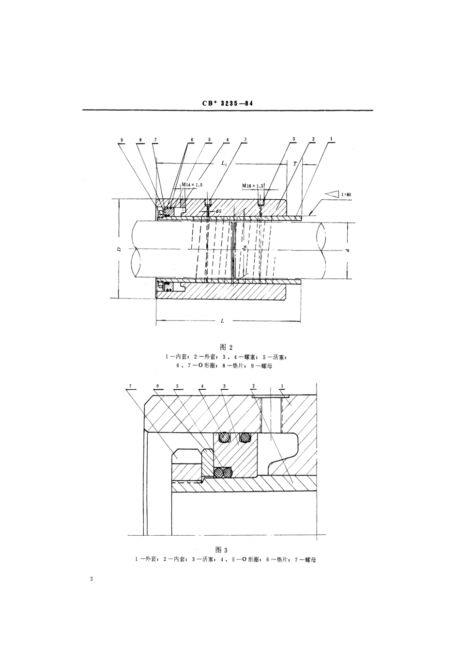 CB 3235-1984 液压联轴节系列参数.pdf_第3页