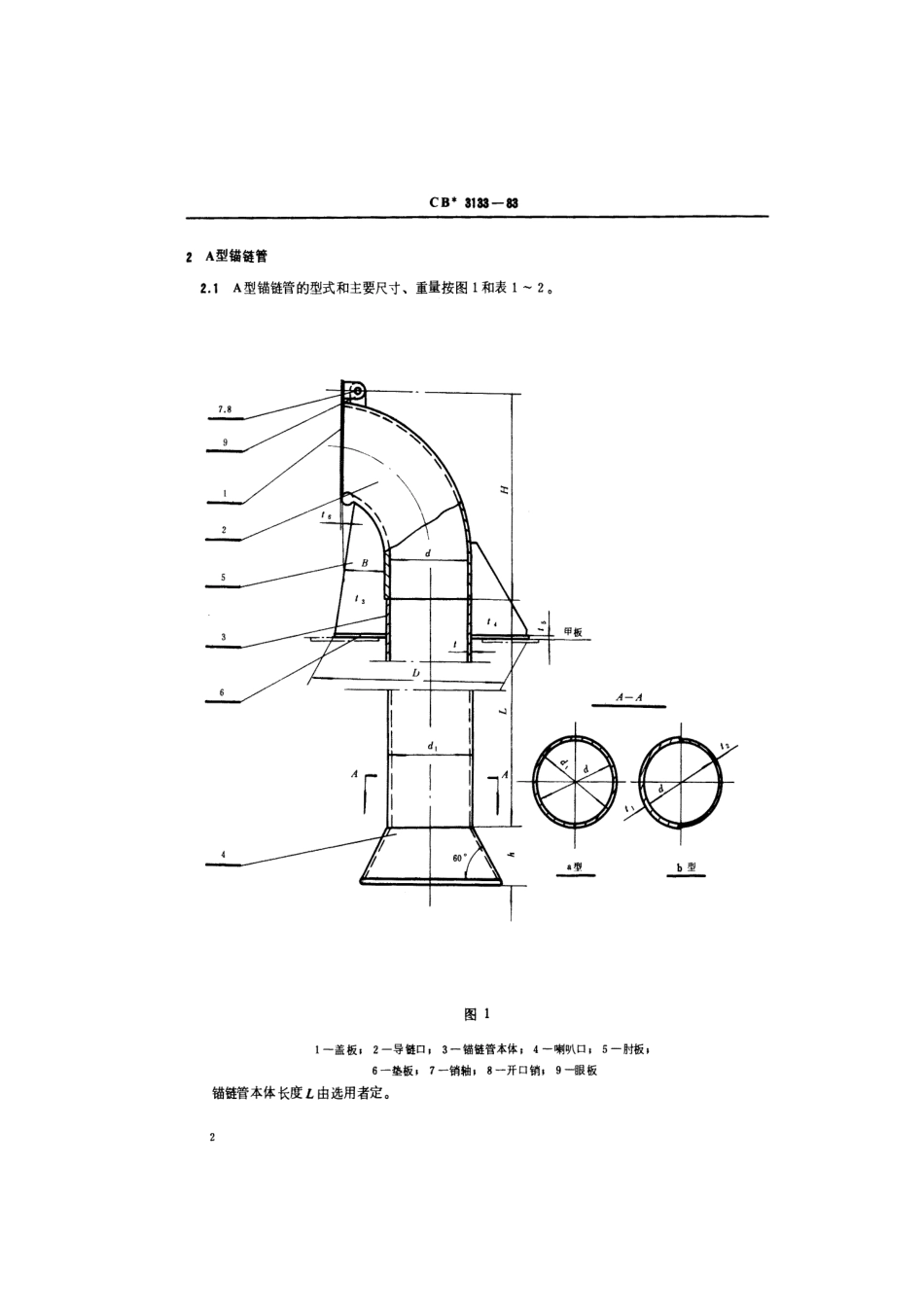 CB 3133-1983 锚链管.pdf_第3页