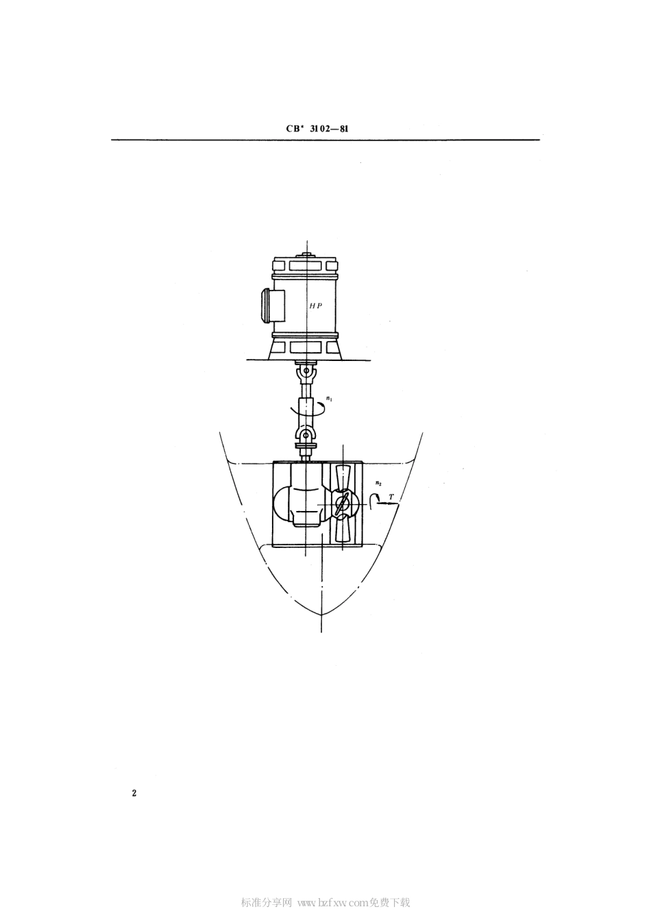 CB 3102-1981 可调螺距螺旋桨侧向推力装置基本参数.pdf_第2页