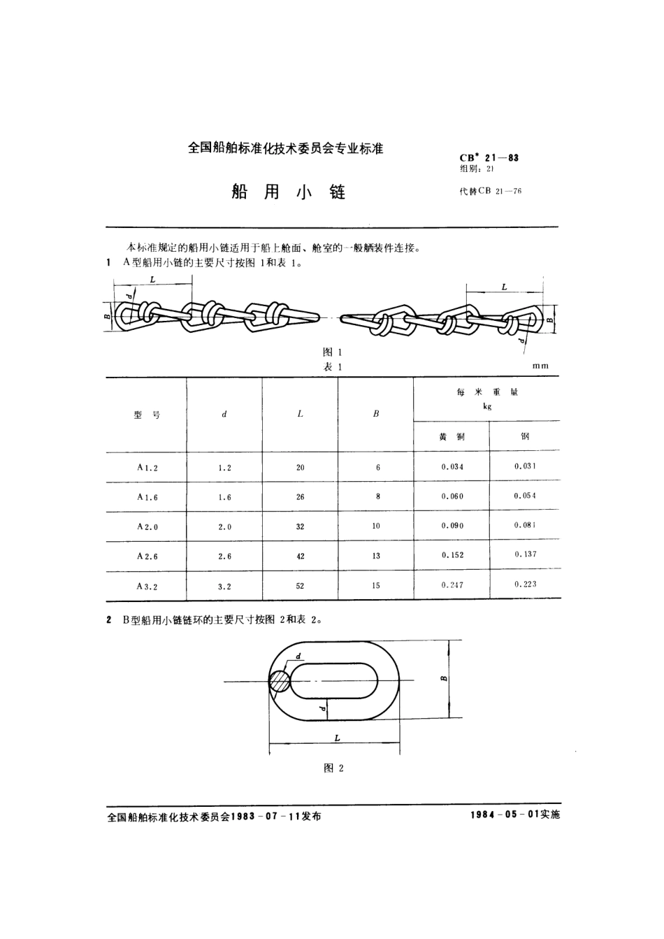 CB 21-1983 船用小链.pdf_第1页
