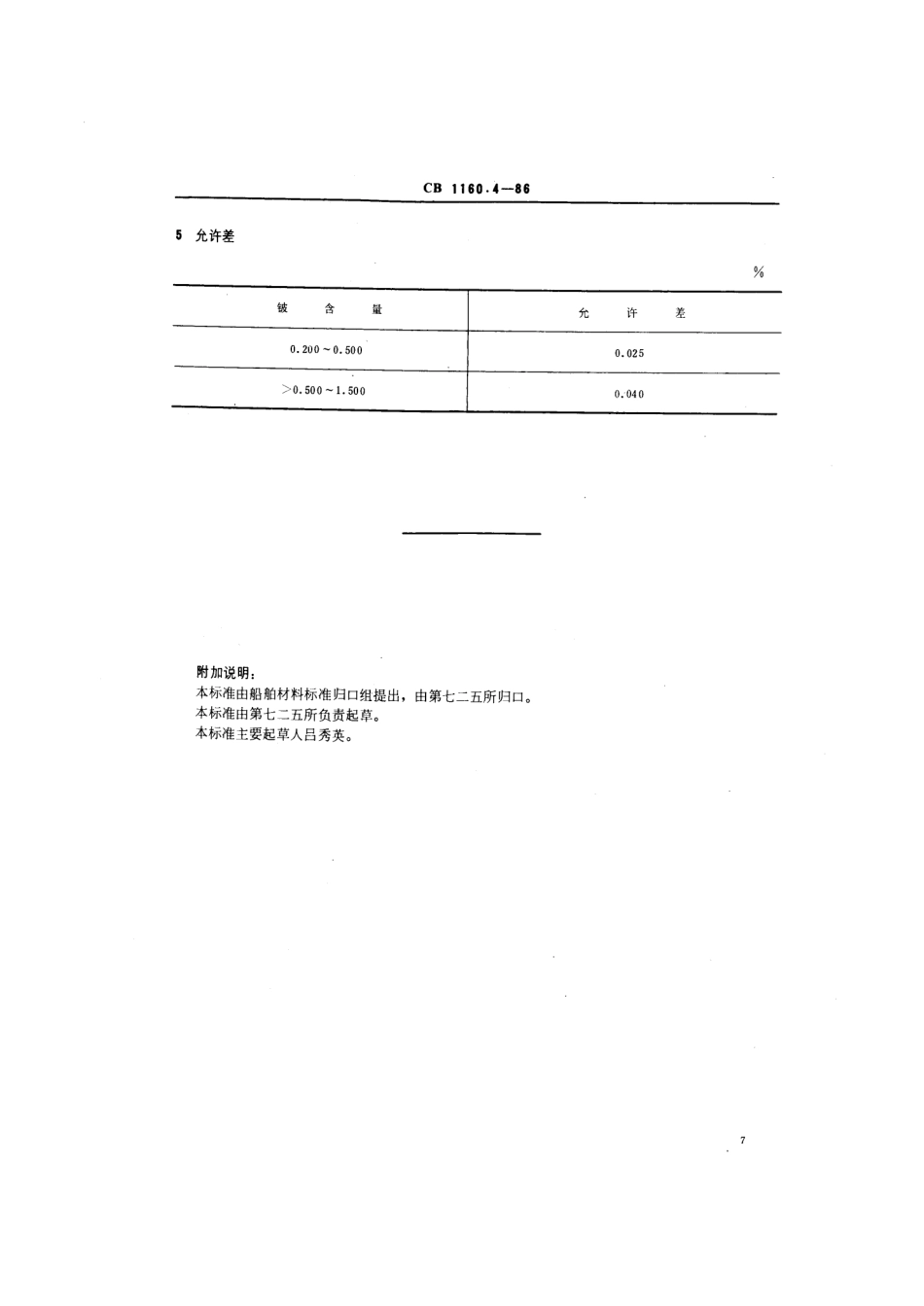 CB 1160.4-1986 船舶螺旋桨用铸造铝铍钴青铜化学分析方法 氧化铍重量法测定铍量.pdf_第3页