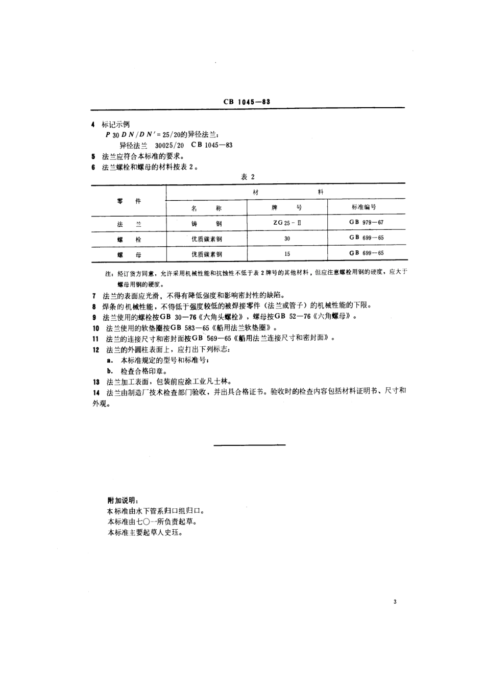 CB 1045-1983 P30异径搭焊钢法兰.pdf_第3页