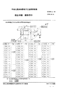 SJ 3003.5-1988 组合冲模 圆形刃口.pdf