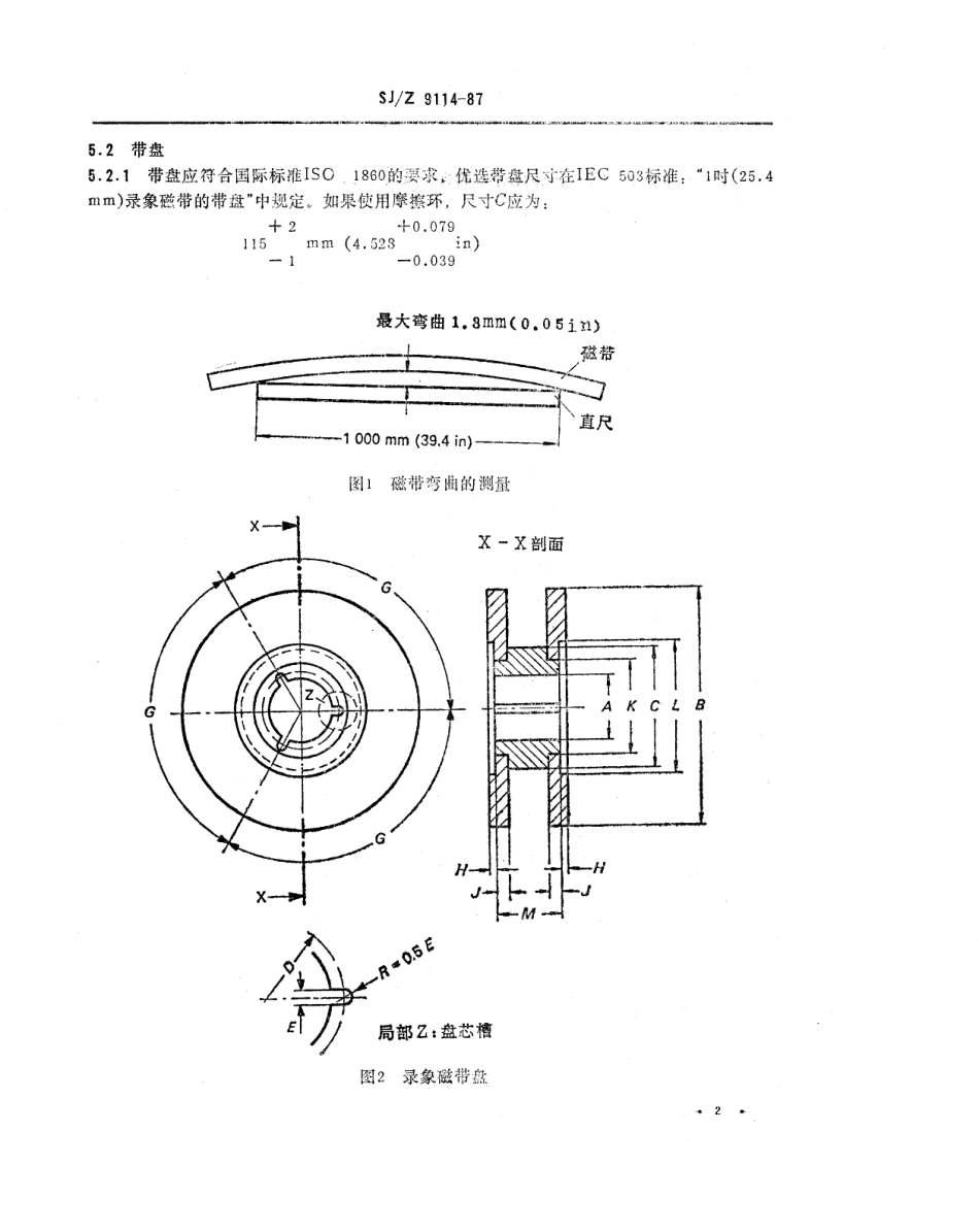【电子行业军用标准】SJZ 9114-1987 β型螺旋扫描磁带录像机.pdf_第2页