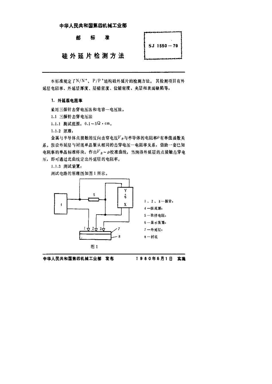 【电子行业军用标准】SJ 1550-1979 硅外延片检测方法.pdf.pdf_第2页