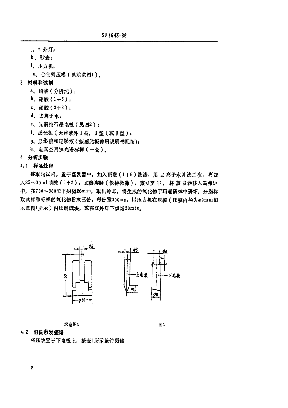 【电子行业军用标准】SJ 1543-1988 电真空器件用镍及镍合金光谱分析方法.pdf.pdf_第3页