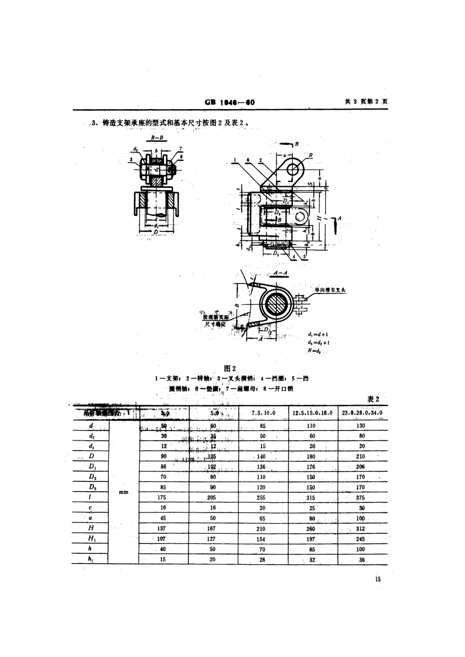 GB 1946-1980 船用轻型吊货杆承座.pdf_第3页