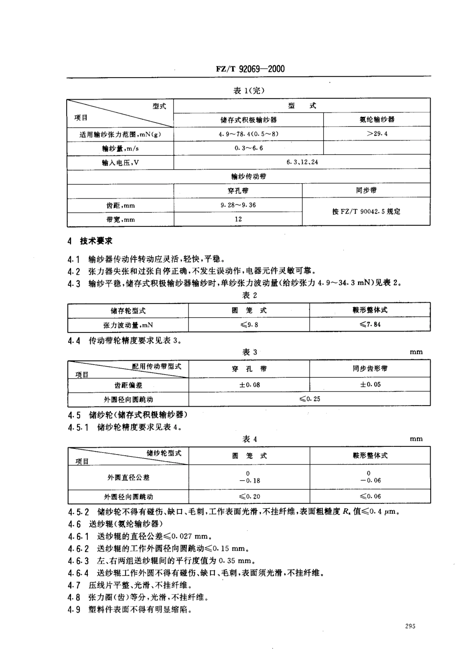 【纺织行业标准】FZT 92069-2000 纬编机用积极输纱器.pdf_第3页