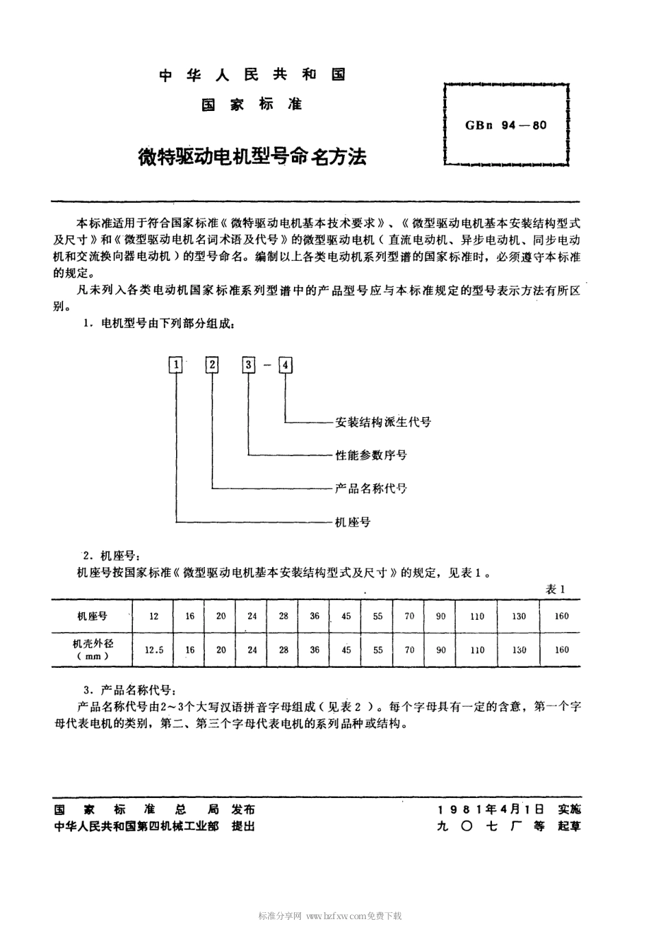 【电子行业军用标准】SJT 11114-1996 微型驱动电机型号命名方法.pdf_第2页
