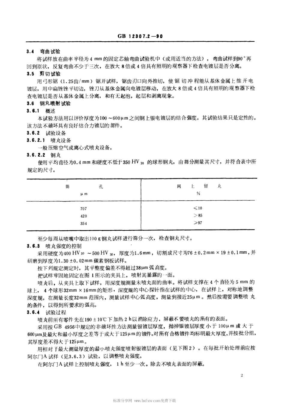 【电子行业军用标准】SJT 11112-1996 金属覆盖层 银和银合金电镀层试验方法 第二部分 结合强度试验.pdf_第2页