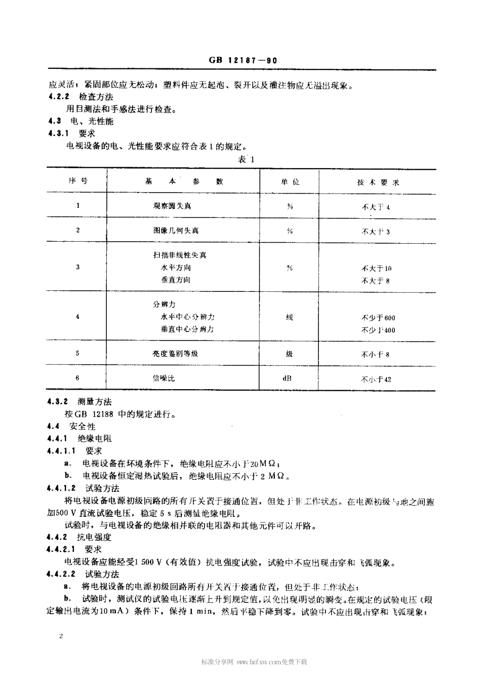 【电子行业军用标准】SJT 11095-1996 医用X射线电视设备通用技术条件.pdf_第2页