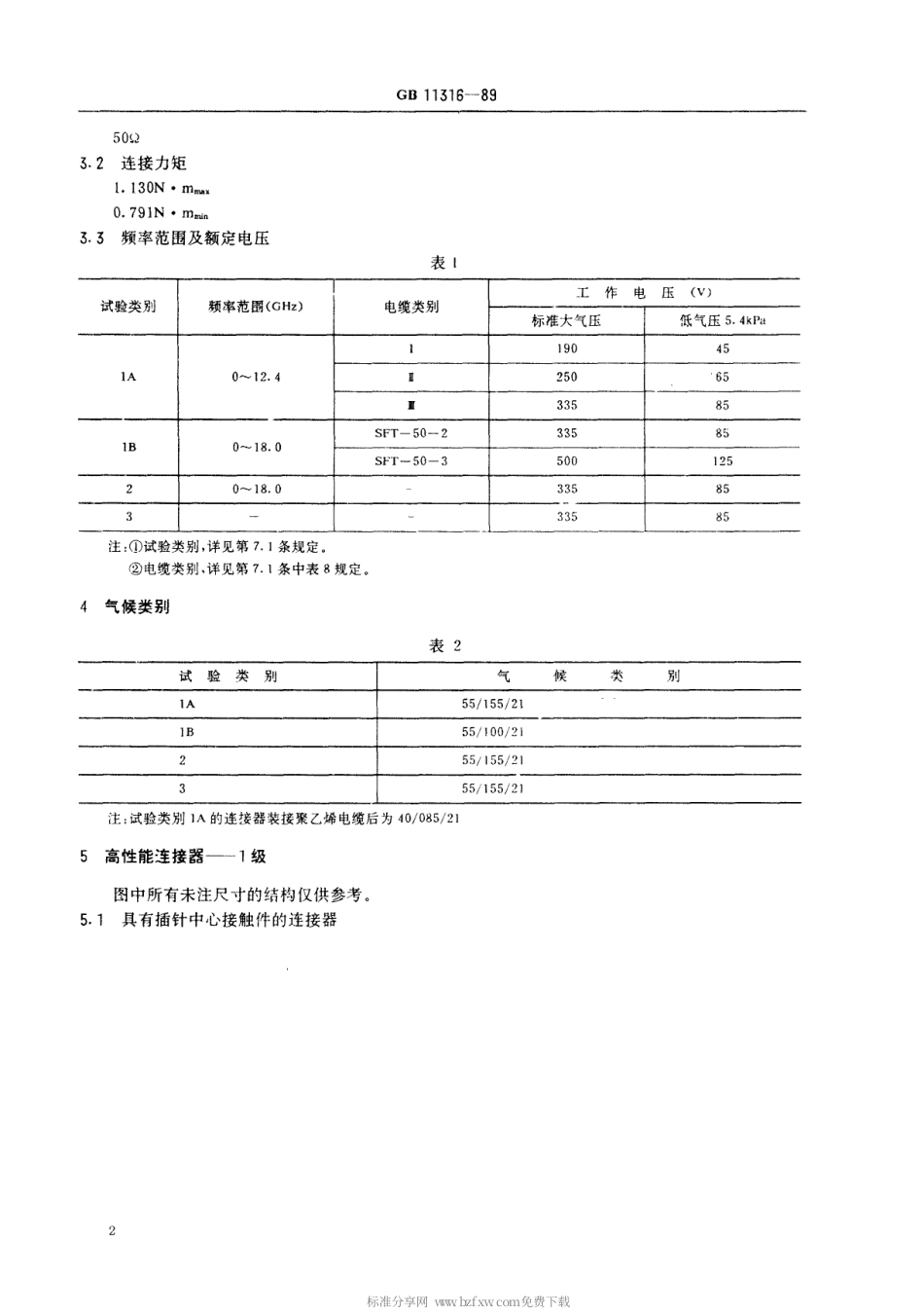 【电子行业军用标准】SJT 11073-1996 SMA型射频同轴连接器.pdf_第2页