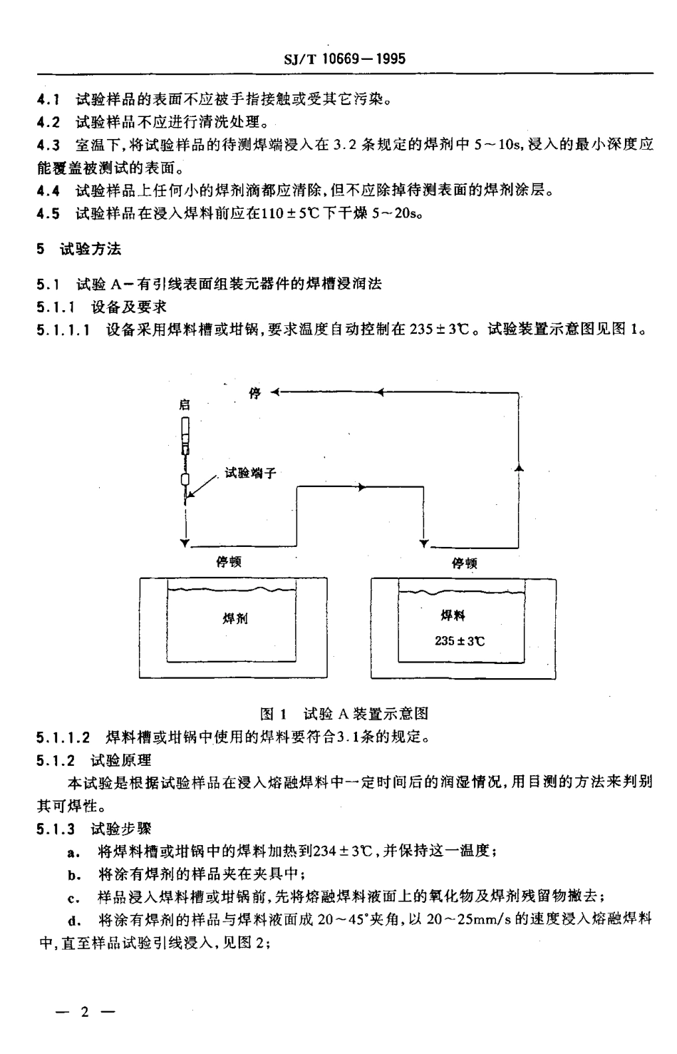【电子行业军用标准】SJT 10669-1995 表面组装元器件可焊性试验.pdf_第3页