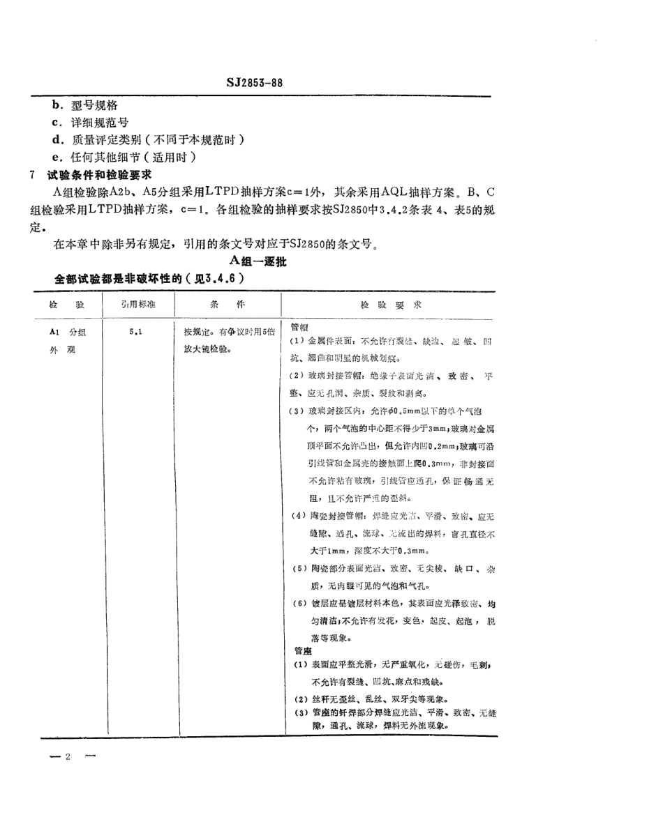 SJ 2853-1988 半导体分立器件 螺栓形管座管帽详细规范.pdf_第2页