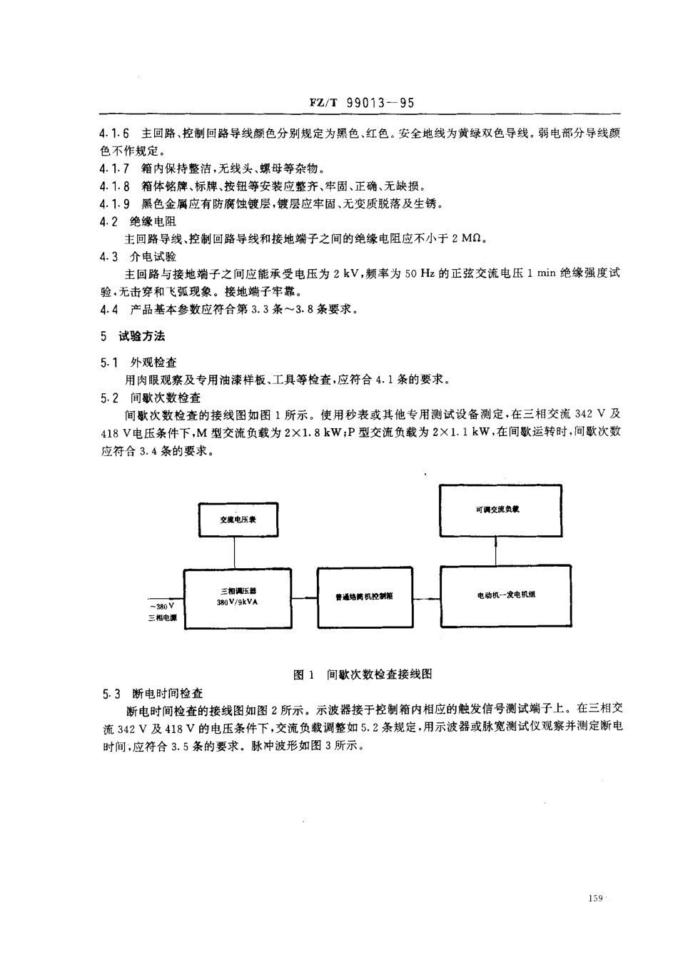 FZT 99013-1995 普通络筒机用控制箱.pdf_第2页